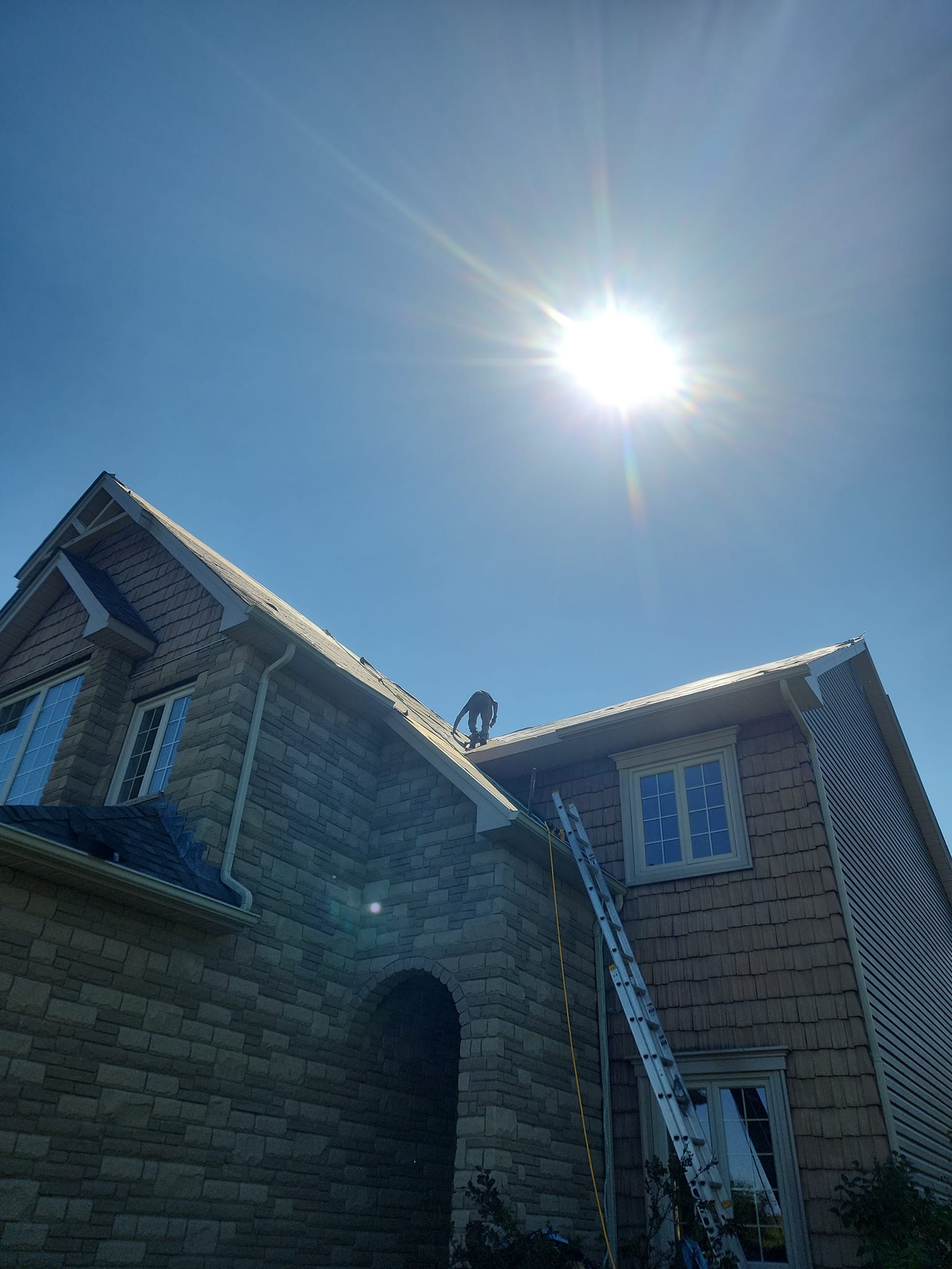 Completed roofing project